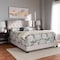 Baxton Studio Brady Modern Beige Upholstered King Size Bed 149-8946 - alternate 5